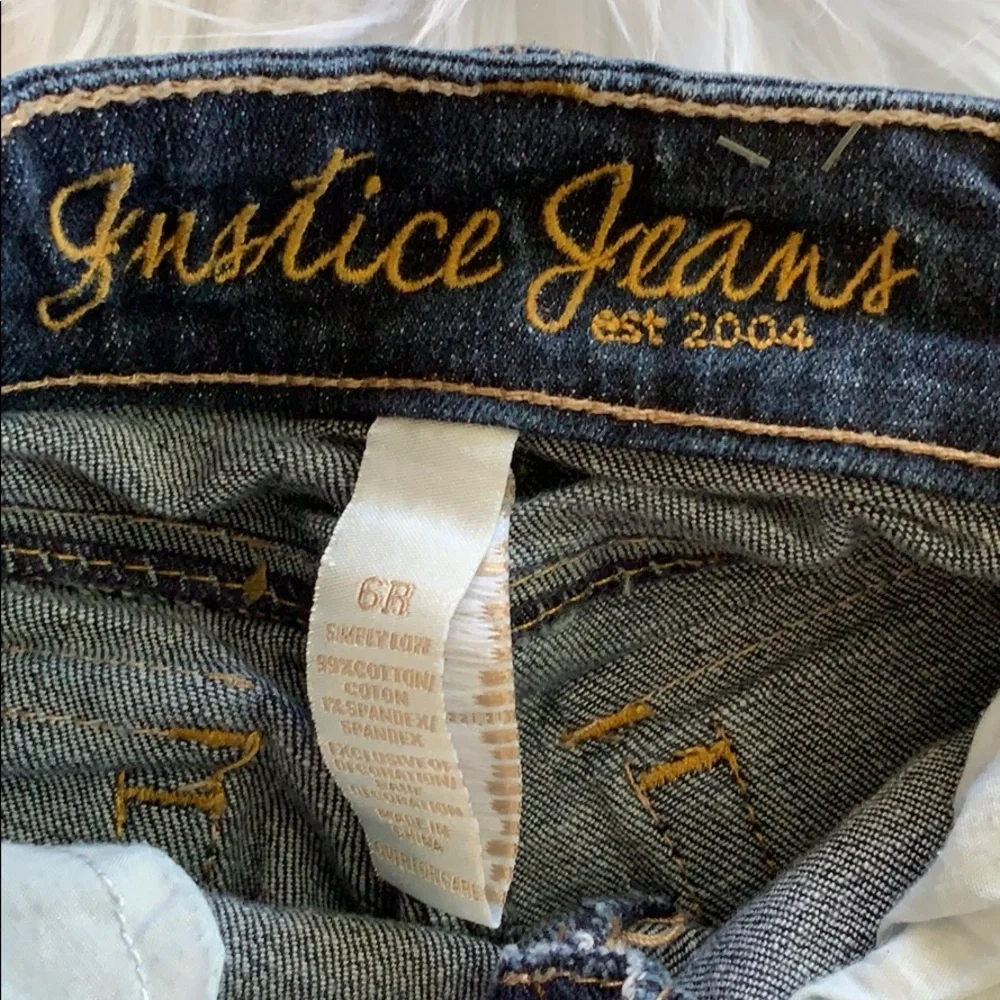 JUSTICE‎ jean shorts size 6 regular excellent cond